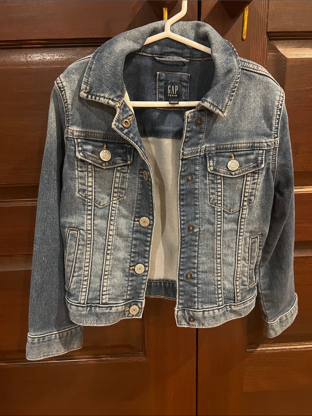 GAP Kids Light Blue Washed Denim Jacket